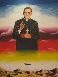 Muurschildering van Óscar Romero.