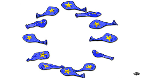 Het thema van de Banningprijs 2014 is "De zin van Europa". Illustratie: Ruben Oppenheimer (copyright)